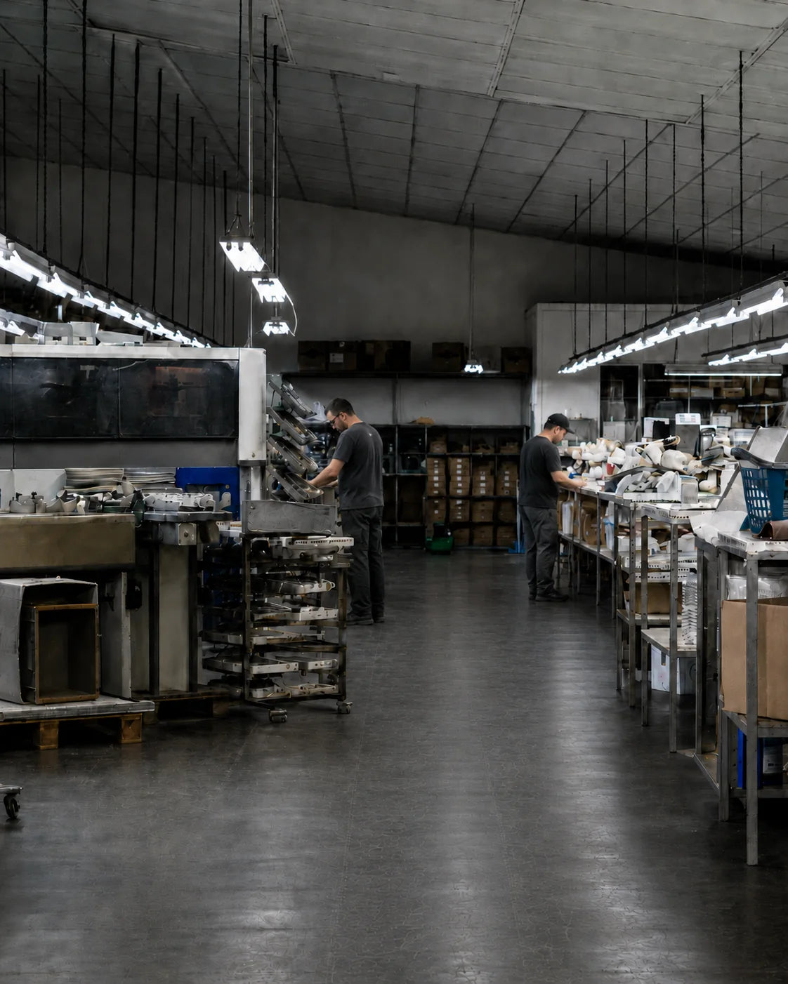 Taller de calzado en Elche donde se montan las Bauhaus
